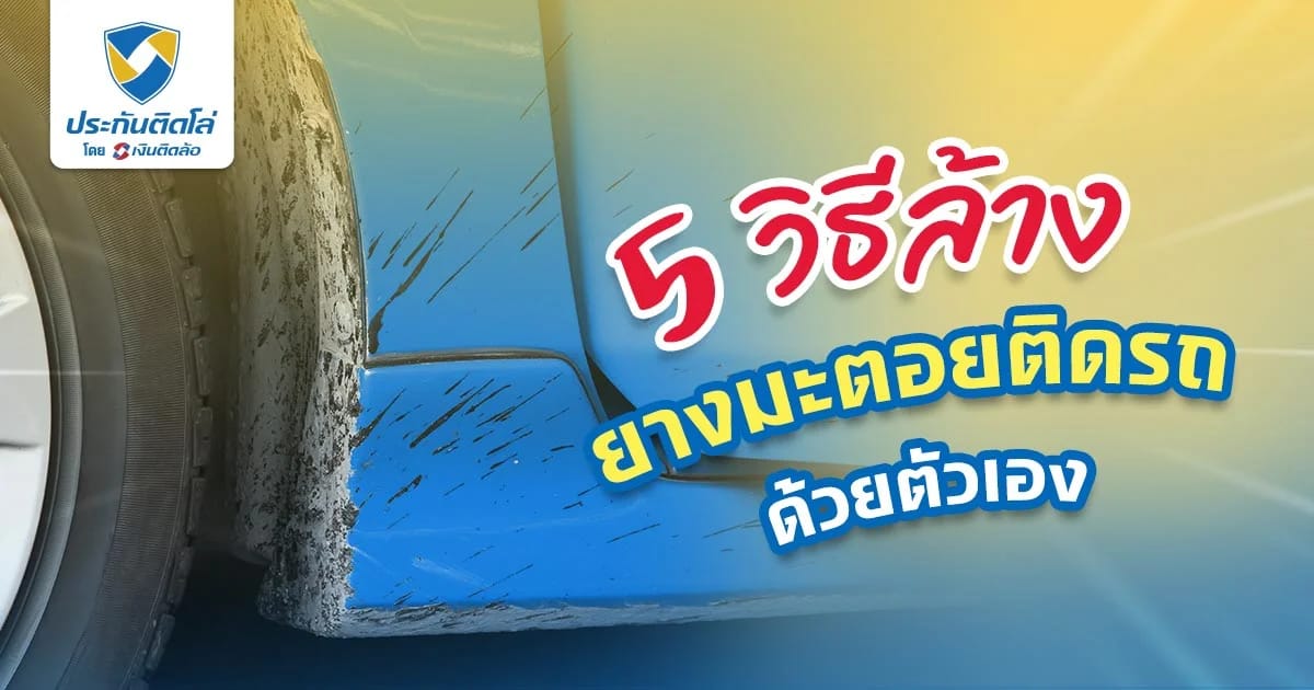 ยางมะตอยติดรถล้างยังไง บอกเคล็ดลับ ล้างยางมะตอยให้ไม่เป็นรอย