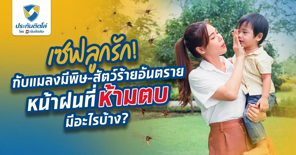 โปรดระวัง! แมลงมีพิษ-สัตว์ร้ายหน้าฝนเข้าบ้านที่จะระรานลูกรัก