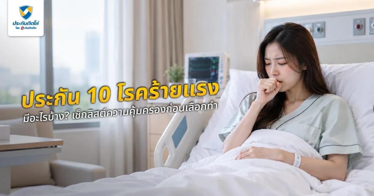 ประกัน 10 โรคร้ายแรงมีอะไรบ้าง? เช็กลิสต์ความคุ้มครองก่อนเลือกทำ