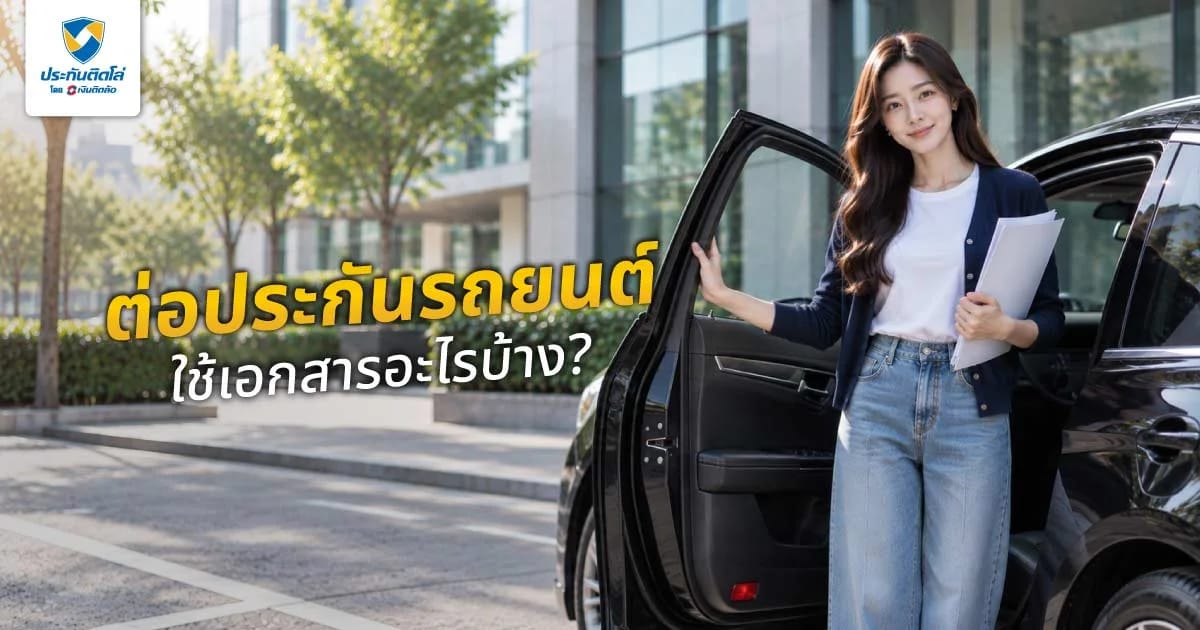 ต่อประกันรถยนต์ใช้เอกสารอะไรบ้าง? เช็กลิสต์เตรียมไว้ให้ครบก่อนต่อ