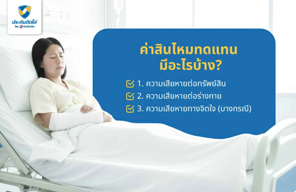 ค่าสินไหมทดแทนมีอะไรบ้าง?