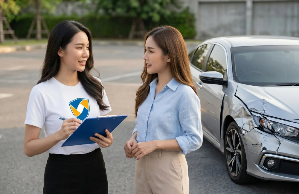 ขั้นตอนเคลมประกันรถยนต์กรณีชนแล้วหนี