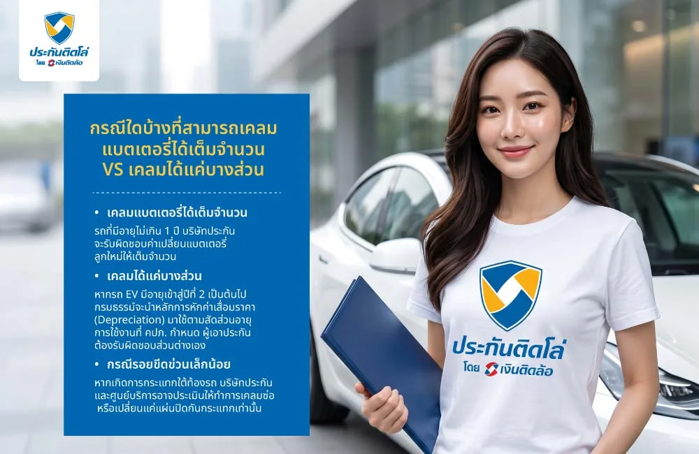 กรณีใดบ้างที่สามารถเคลมแบตเตอรี่ได้เต็มจำนวน VS เคลมได้แค่บางส่วน