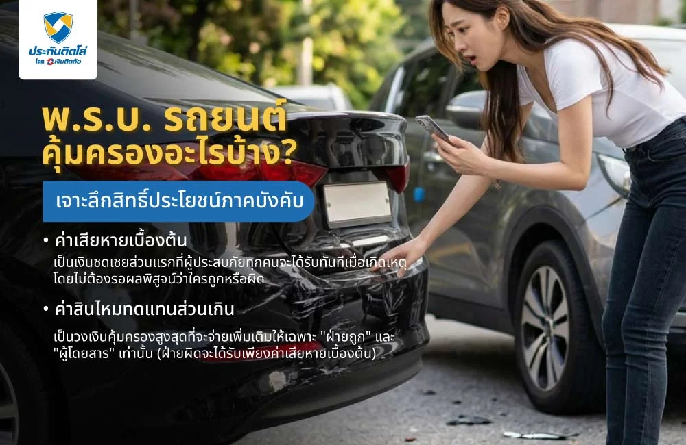 พ.ร.บ. รถยนต์คุ้มครองอะไรบ้าง? เจาะลึกสิทธิประโยชน์ภาคบังคับ